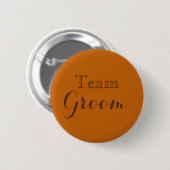 Specialized Gold Wedding Team Groom Button (Voorkant /achterkant)