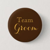 Specialized Gold Wedding Team Groom Button (Voorkant)
