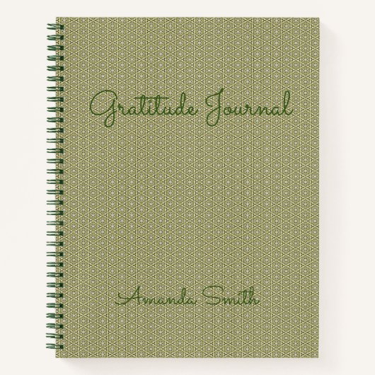 Specialized Gratitude Journal, Green Notitieboek (Voorkant)