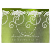 Specialized Wedding Greenly White Royal Lace Groot Cadeauzakje (Achterkant)