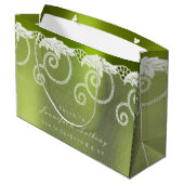 Specialized Wedding Greenly White Royal Lace Groot Cadeauzakje (Achterkant Gekanteld)