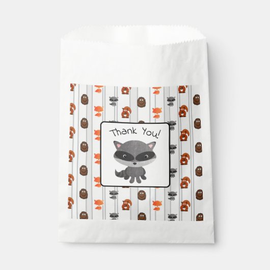 Specialized Woodland Creatures Baby shower Bag Bedankzakje (Voorkant)