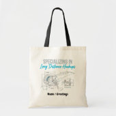 Specializing in Long Distance Hookups Funny Tech Tote Bag (Voorkant)