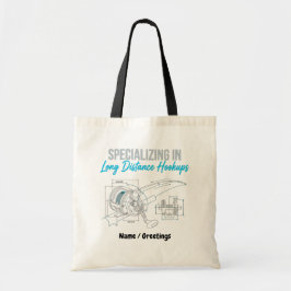 Specializing in Long Distance Hookups Funny Tech Tote Bag