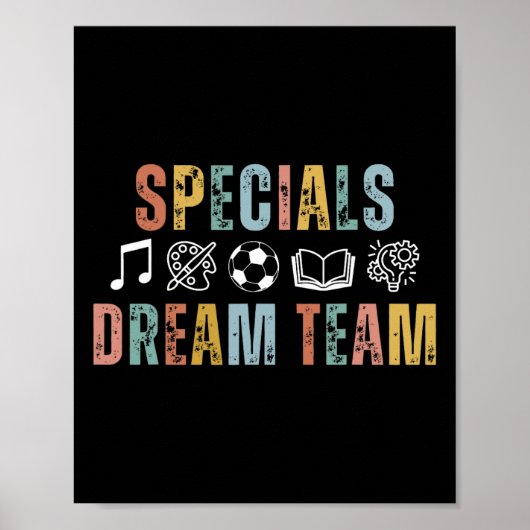 Specials Droom Team Leraar Byck Naar School Kunst Poster (Voorkant)