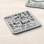 Specials voor typografie afdrukken onderzetter (Linkerzijde)