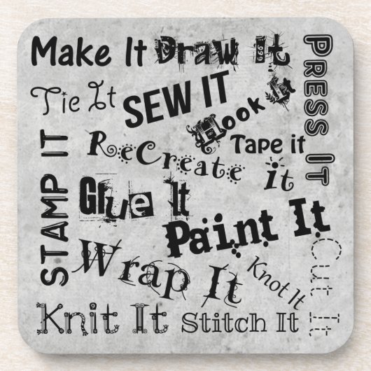 Specials voor typografie afdrukken onderzetter (Voorkant)