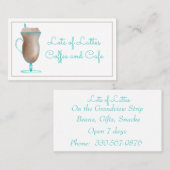 Specialty Coffee Drink Coffee Shop Visitekaartje (Voorkant / Achterkant)