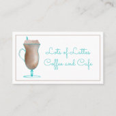 Specialty Coffee Drink Coffee Shop Visitekaartje (Voorkant)