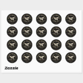 Specialty Food Boer Markt Olijfolie Goud Zwart Ronde Sticker (Vel)