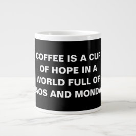 Specialty Minimalist Funny Coffee Quote Mug Grote Koffiekop
