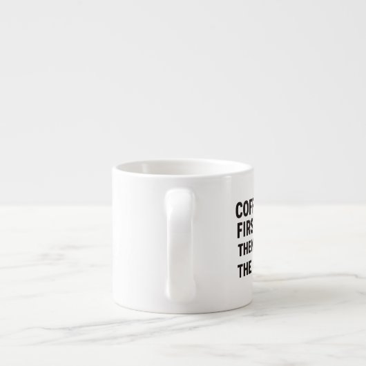 Specialty Mug,Coffee First Then The World – Motiva Espresso Kop (Achterkant)