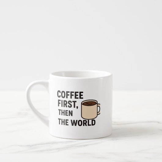 Specialty Mug,Coffee First Then The World – Motiva Espresso Kop (Links)