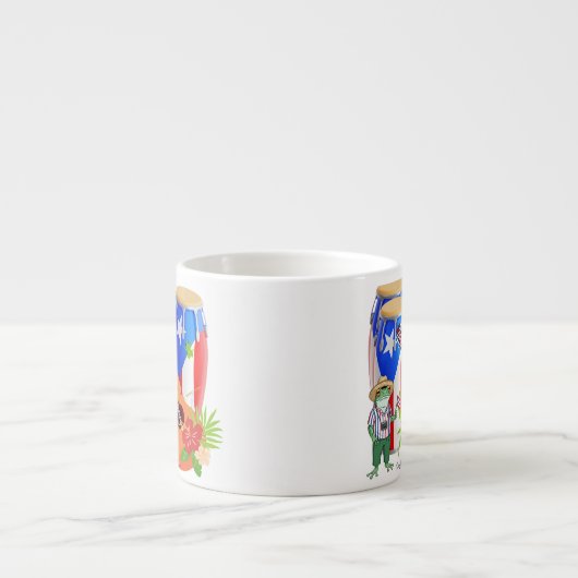 Specialty Mug - Puerto Rican Cultural Expresso Mug Espresso Kop (Voorkant)