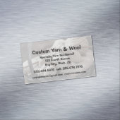 Specialty Yarn Needlecraft Custom Wool Shop Magnetisch Visitekaartje (Voorbeeld)