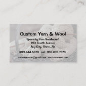 Specialty Yarn Needlecraft Custom Wool Shop Visitekaartje (Voorkant)