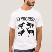 Speciesisme Hypocrisie Vegan Tank Racerback (Voorkant)