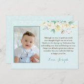 Specificatie Religieuze Hartelijk dank Bedankkaart (Voorkant / Achterkant)