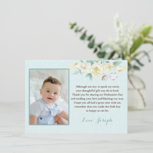 Specificatie Religieuze Hartelijk dank Bedankkaart (Staand voorkant)