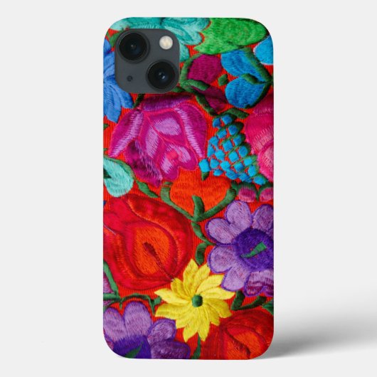 Specificatie van de traditionele borduurbloementee Case-Mate iPhone case (Achterkant)