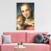 Specificatie van<Virgin and Child>Attributen aan R Canvas Afdruk (Insitu (Woonkamer))