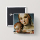 Specificatie van<Virgin and Child>Attributen aan R Vierkante Button 5,1 Cm (Voorkant /achterkant)