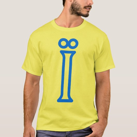 Specifiek Ї voor de Blauwe Oekraïnse taal T-shirt (Voorkant)