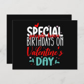 Specifieke mensen hebben verjaardagen op Valentijn Briefkaart (Voorkant / Achterkant)