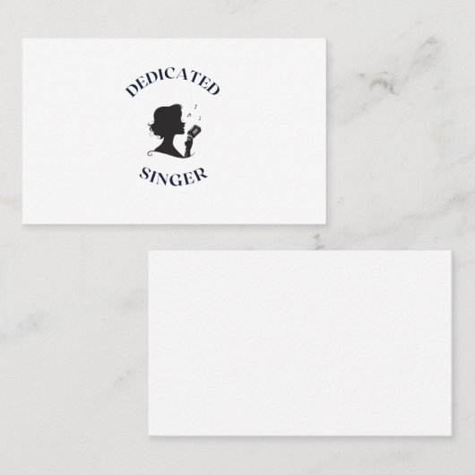 SPECIFIEKE SINGER VISITEKAARTJE (Voorkant / Achterkant)