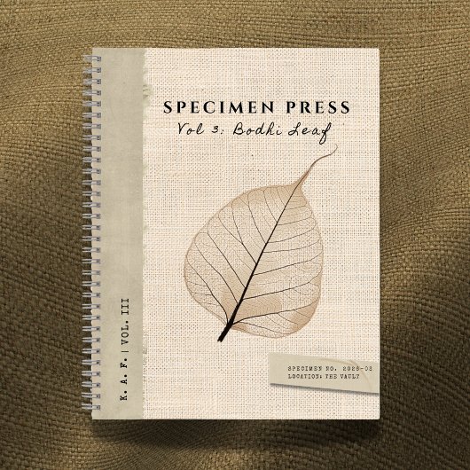 Specimen Press Vol. 3: Bodhi Skeleton Linen-Look Notitieboek