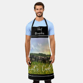 Speckle Park vee onder regendouche, zonsondergang  Schort (Gedragen)