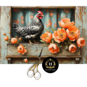 Speckled Hen Vibrant Sinaasappel Poppies Decoupage Tissuepapier