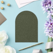 Speckled Moss Green Acryl Uitnodiging – Aanpassen (Insitu (Huwelijk))