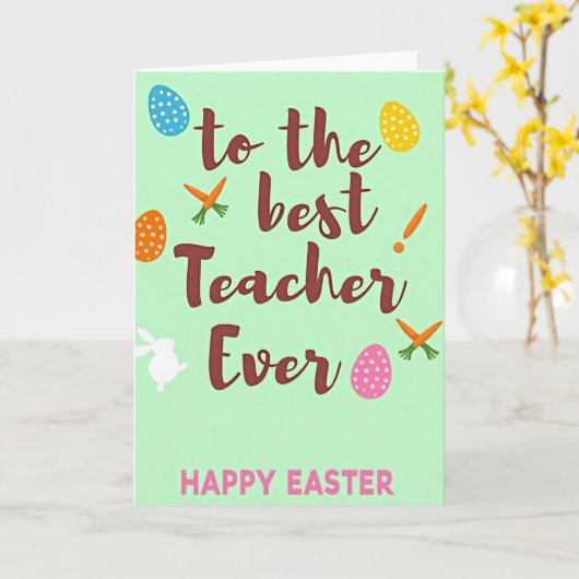 Speckled Ovoid Springtime Card Kaart (Gele Bloem)