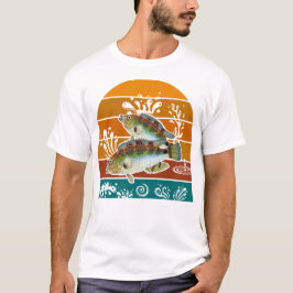 Speckled Sea Trout Retro Fishing Gift T-shirt