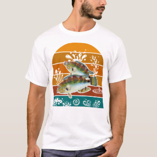 Speckled Sea Trout Retro Fishing Gift T-shirt