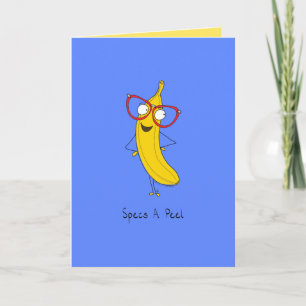 Specs A Peel - Banaan met een bril Wenskaart Kaart