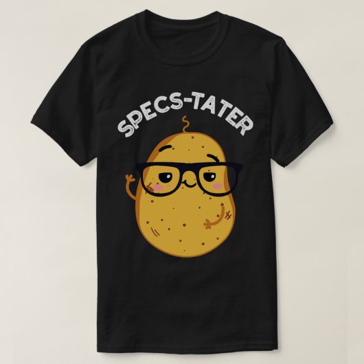 Specstater Funny Potato Spectacle Pun 1 T-shirt (Design voorkant)