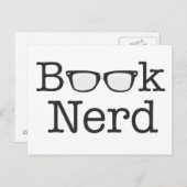 Spectaceltekst boek nerd Funny Briefkaart (Voorkant / Achterkant)
