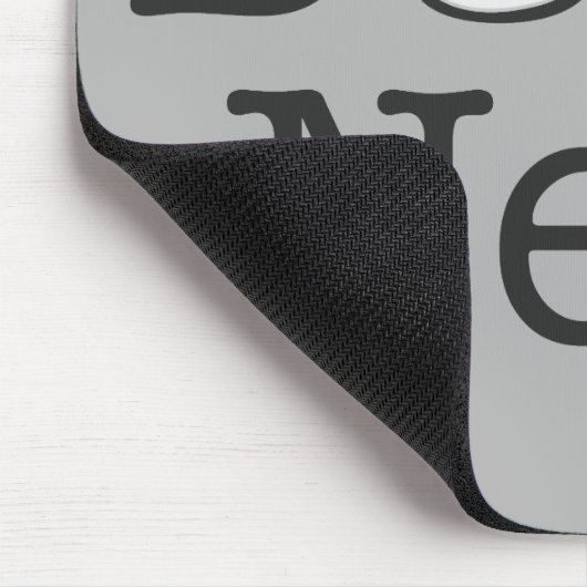 Spectaceltekst boek nerd Funny Muismat (Hoek)