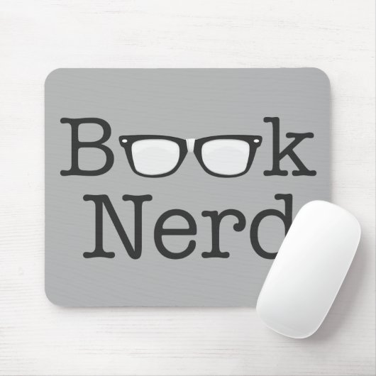 Spectaceltekst boek nerd Funny Muismat (Met muis)