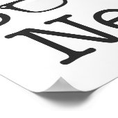 Spectaceltekst boek nerd Funny Poster (Hoek)