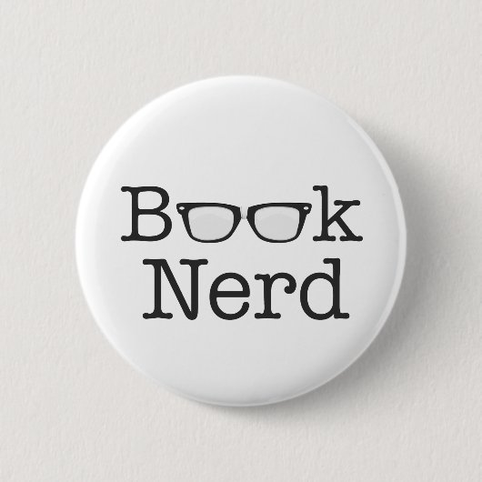 Spectaceltekst boek nerd Funny Ronde Button 5,7 Cm (Voorkant)