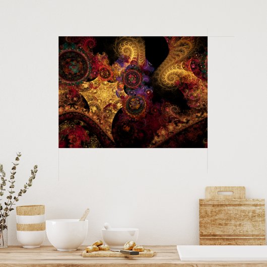 Spectacle Fractal Poster (Keuken)