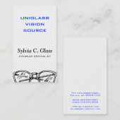 Spectacles brillen optische visie visitekaartje (Voorkant / Achterkant)