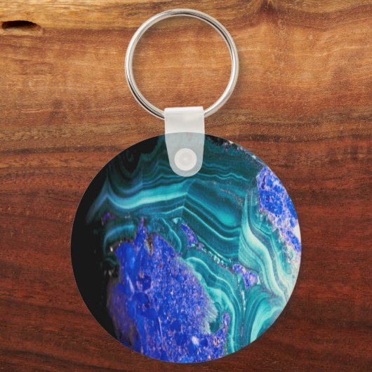 spectaculair agate met opal, sleutelhanger (Voorkant)