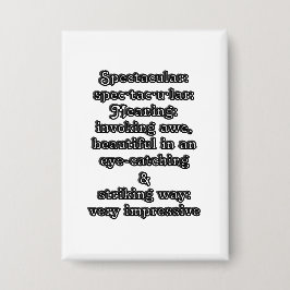 Spectaculair: Definitie spec·tac·u·lair Button