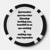 Spectaculair: Definitie spec·tac·u·lair Poker Chips (Achterkant)
