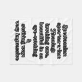 Spectaculair: Definitie spec·tac·u·lar Fleece Deken (Voorkant (Horizontaal))
