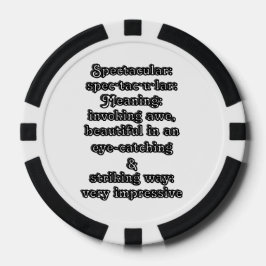 Spectaculair: Definitie spec·tac·u·lar Poker Chips